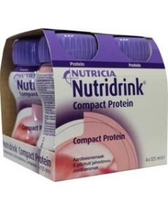Nutridrink Compact proteine aardbei 125ml 4 stuks