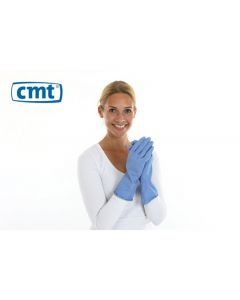 CMT Huishoudhandschoen rubber blauw S