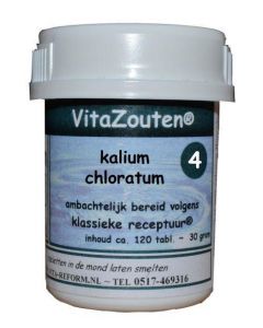 Vitazouten Kalium muriaticum/chloratum VitaZout Nr. 04