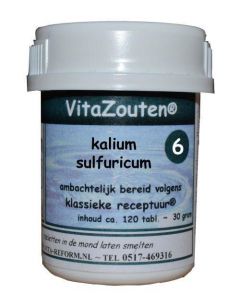 Vitazouten Kalium sulfuricum VitaZout Nr. 06