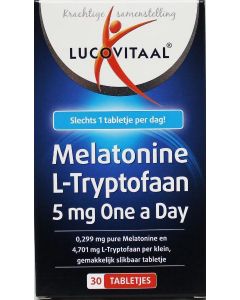 Lucovitaal Melatonine L-tryptofaan 5mg