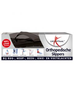 Lucovitaal Orthopedische slippers 41-42 zwart
