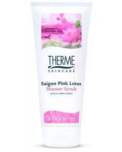 Therme Saigon pink lotus shower scrub