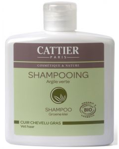 Cattier Shampoo vet haar groene klei
