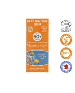 Alphanova Sun Sun vegan gekleurde dagcreme SPF50 medium tint