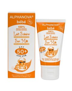 Alphanova Sun Sun zonnebrand milk baby SPF50 zonder parfum