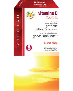 Fytostar Vitamine D kauw zuigtablet