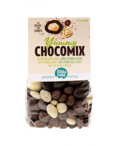 Terrasana Yummy chocomix noten rozijnen choco bio 200 gram