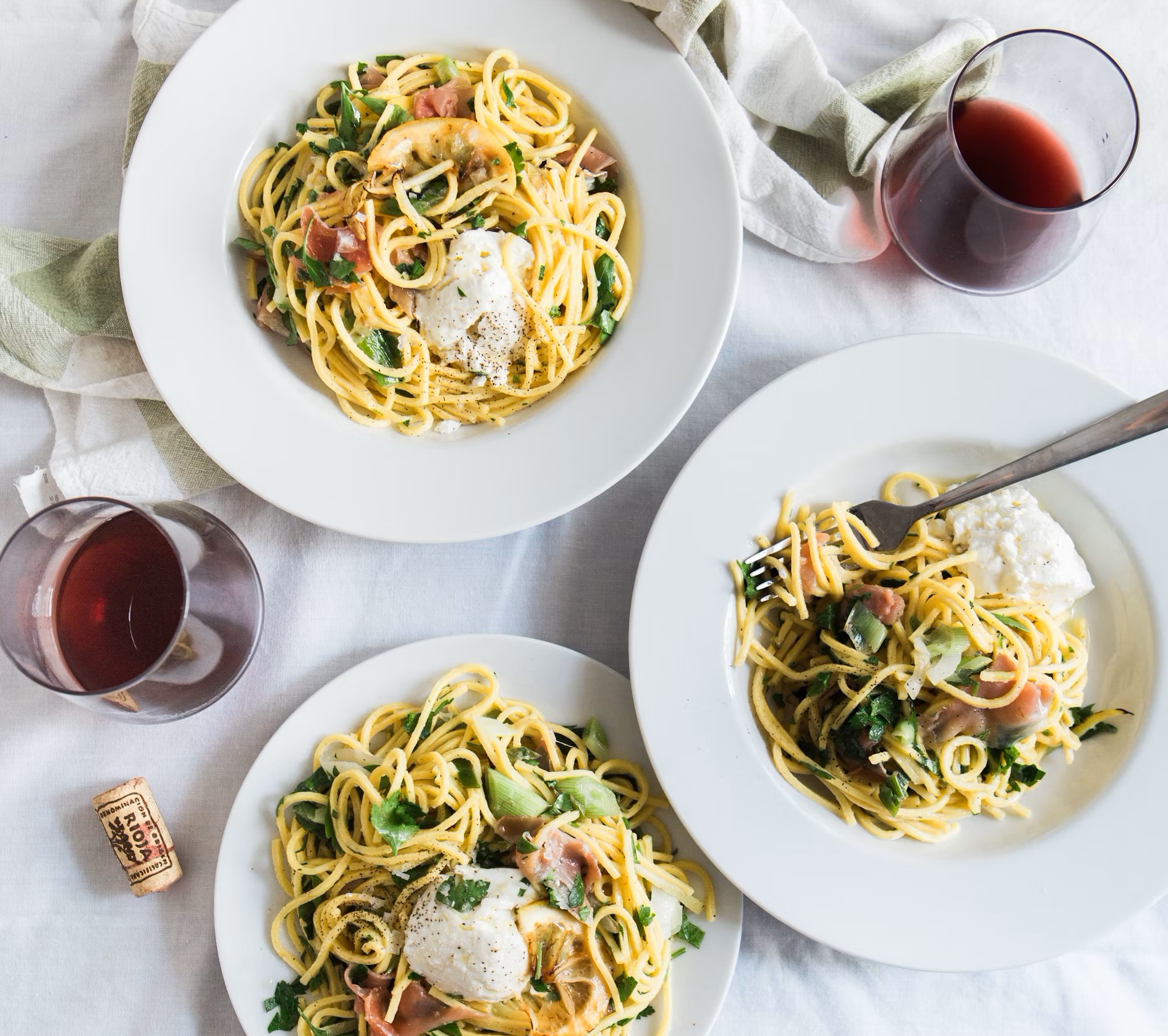 Glutenvrije penne met kip, spinazie en paprika